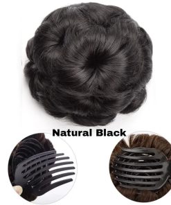 Hair Bun Natural Black