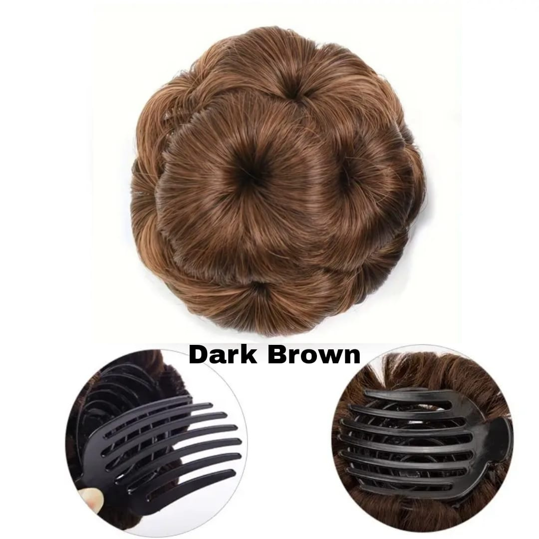 Hair Bun Dark Brown