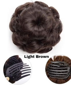 Hair Bun Light Brown